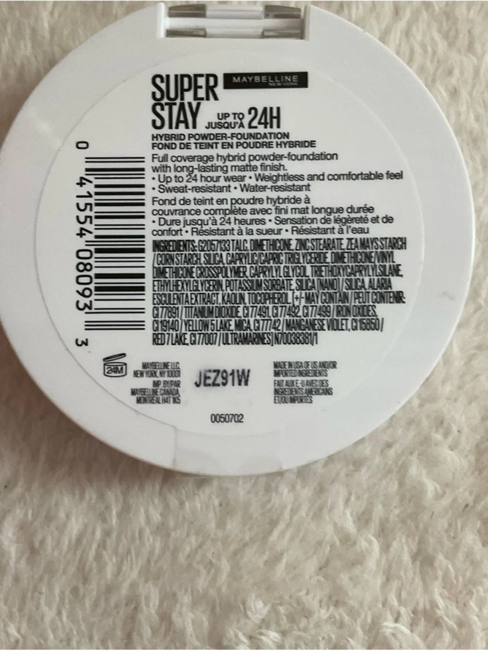 Maybelline Super Stay Hybrid Powder Foundation - White Compact
